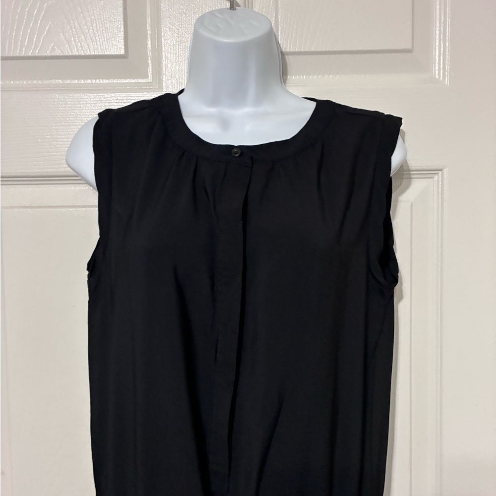 LOFT Black Sleeveless Jumpsuit